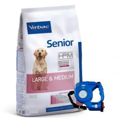 Hpm Virbac perros senior razas med y gdes 3kg + correa extensible de regalo